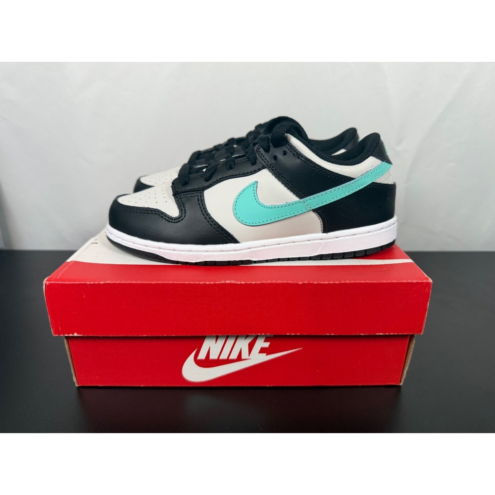 Nike Dunk Low GS Tiffany Black White Tropical Twist CW1588-003 Boys Size 3Y